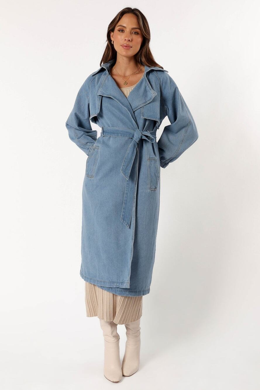 Petal & Pup Ariana denim trench coat size XL